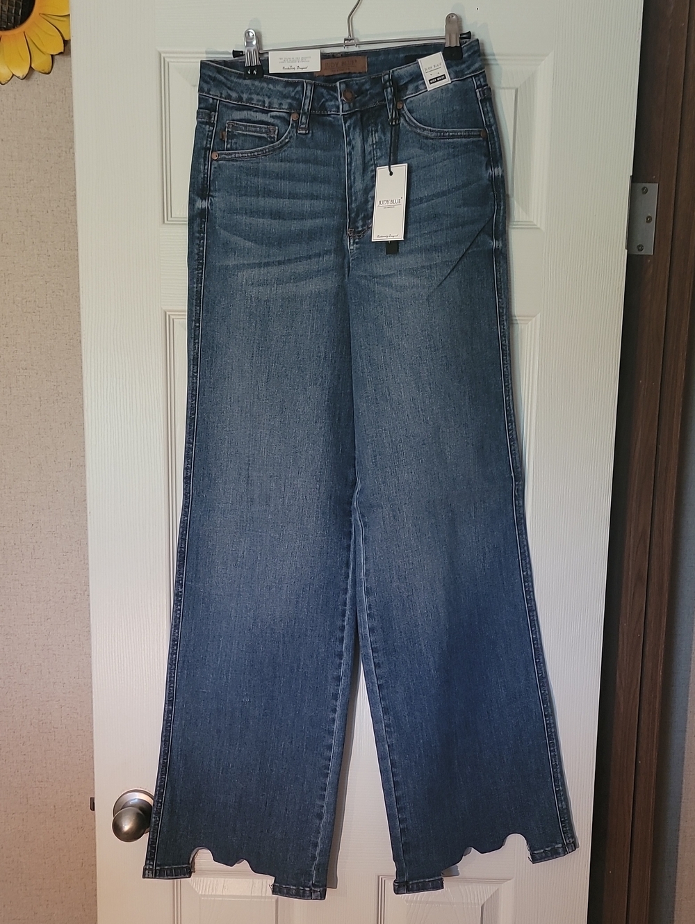 Judy Blue High Waist Wide-Leg Jeans